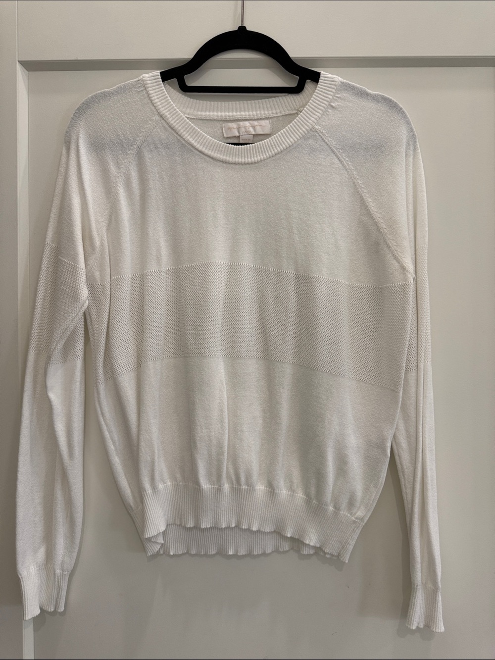 Spiritual Gangster Lightweight White Crew Neck Sweater